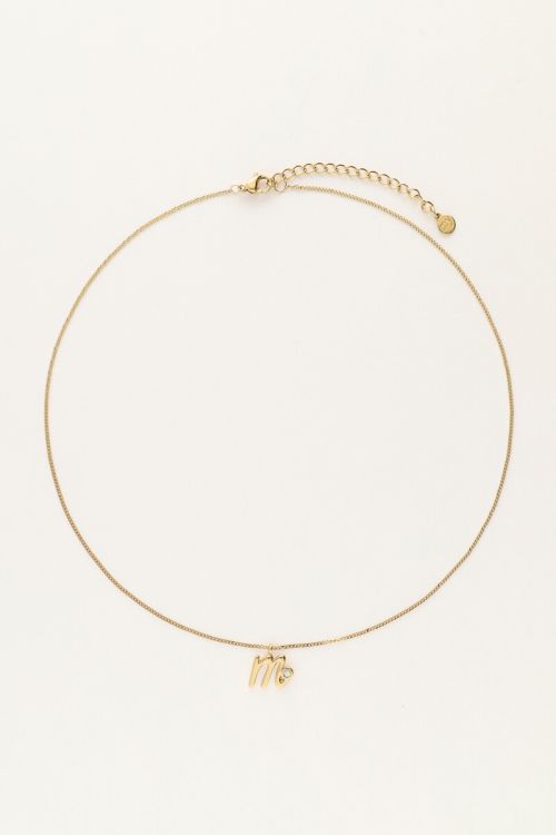 Vintage necklace with initial