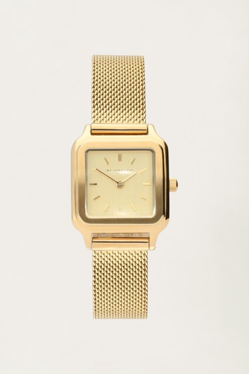Horloge met vierkante wijzerplaat 