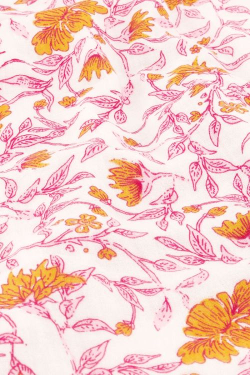 Hydrophilic pink wrap dress with floral print | My Jewellery