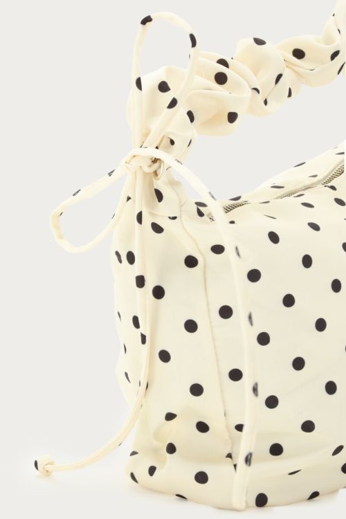 White crossbody bag with polka dot | My Jewellery