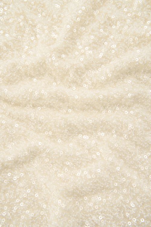 White one-shoulder top with sequins | My Jewellery