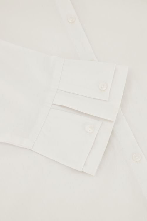 White oversized blouse with double cuff | My Jewellery