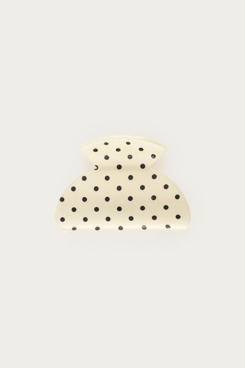 White polka dot hair clip | My Jewellery