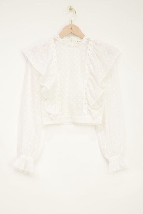 Witte blouse niet doorschijnend 2025