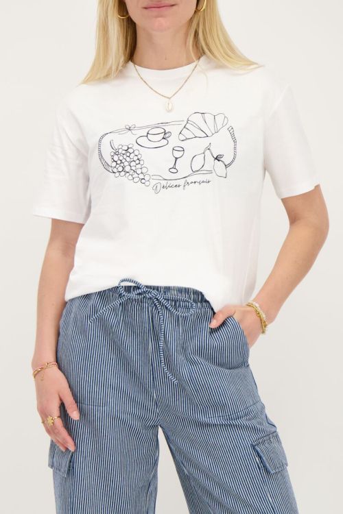 White t-shirt Delices Francais | My Jewellery