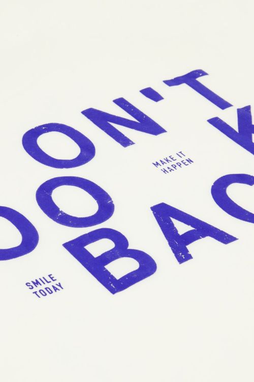 White T-shirt don't look back | My Jewellery