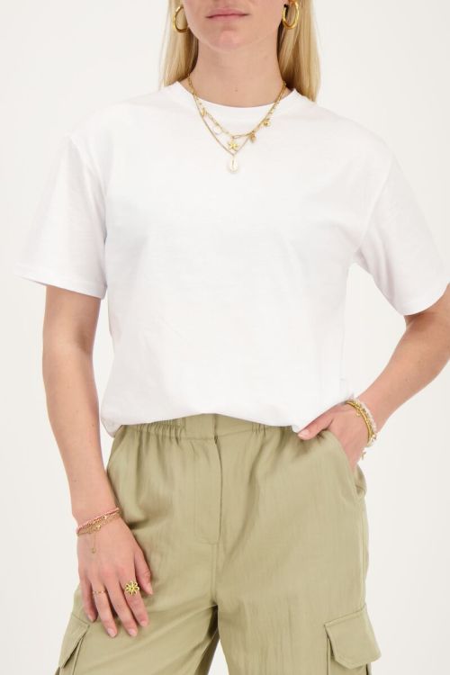 White T-shirt ''Les fleurs'' | My Jewellery