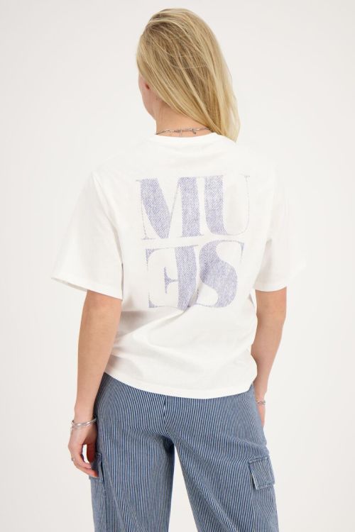 White t-shirt with purple Muse | My Jewellery