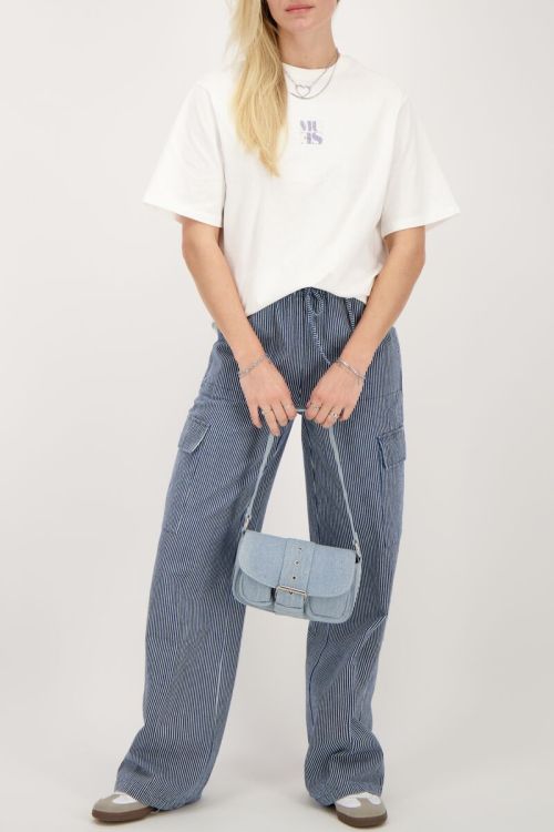 White t-shirt with purple Muse | My Jewellery