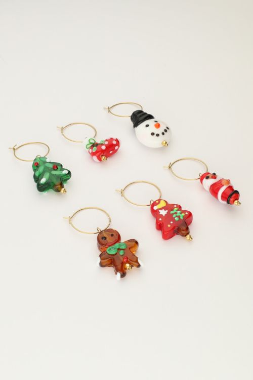Christmas wine glass charms  | My Jewellery
