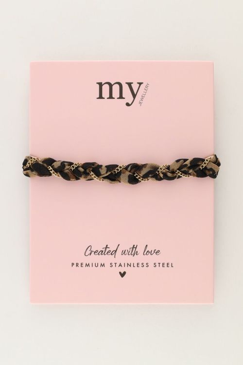 Braided bracelet with panther print | My Jewellery