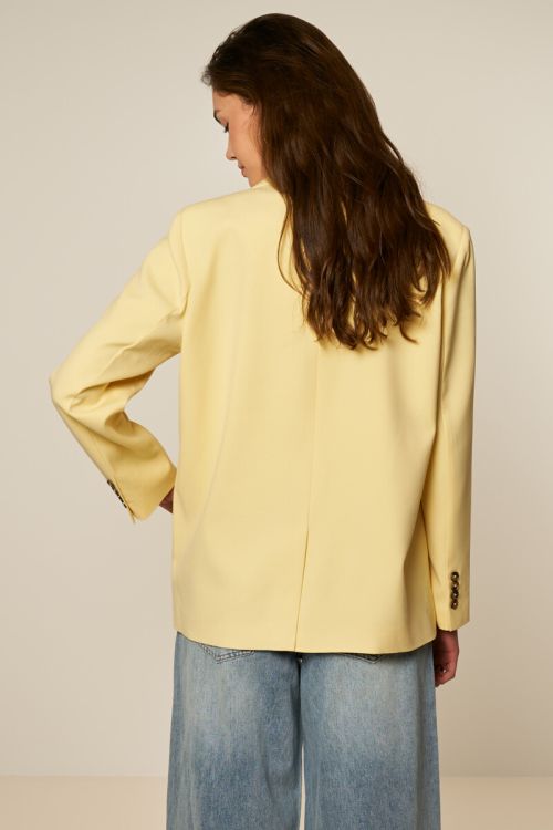 Yellow basic oversized blazer | My Jewellery