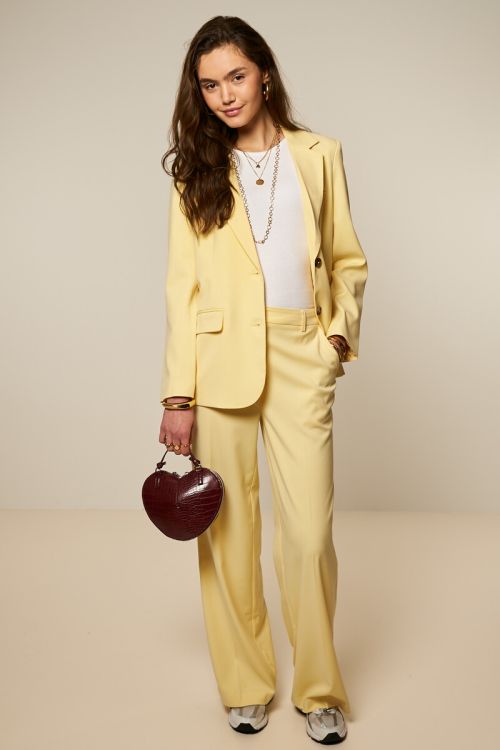 Yellow basic wide leg pants | My Jewellery