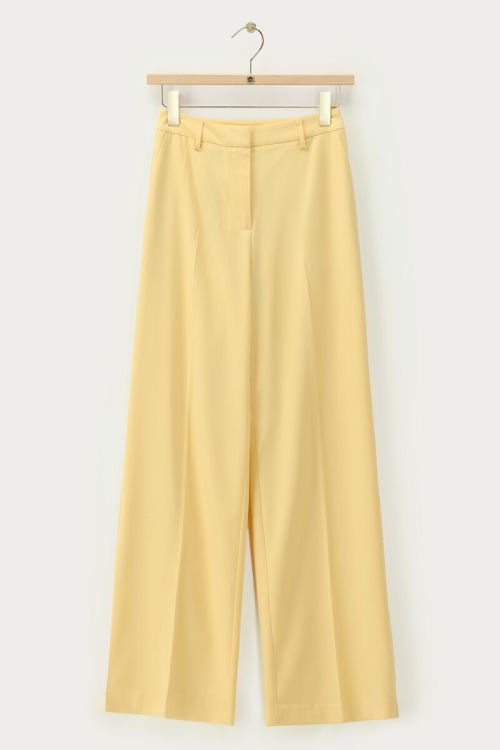 Yellow basic wide leg trousers | My Jewellery