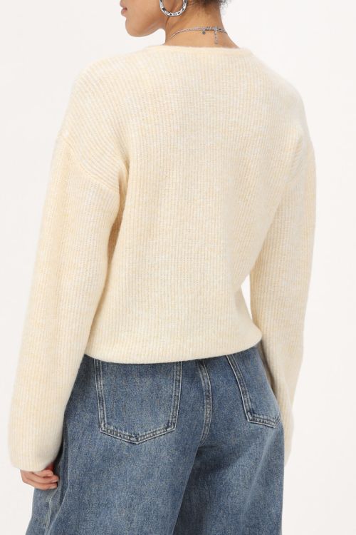 Yellow knitted cardigan with small buttons | My Jewellery