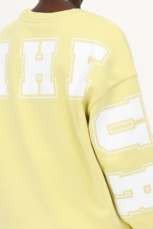 Yellow oversized sweatshirt "Bonheur" | My Jewellery