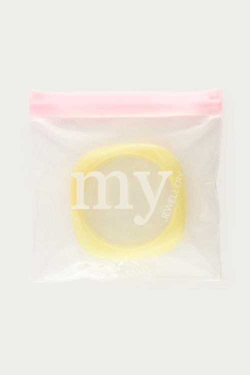 Yellow resin bangle | My Jewellery