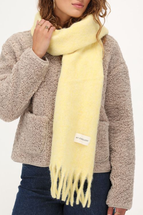 Yellow scarf with fringing | My Jewellery
