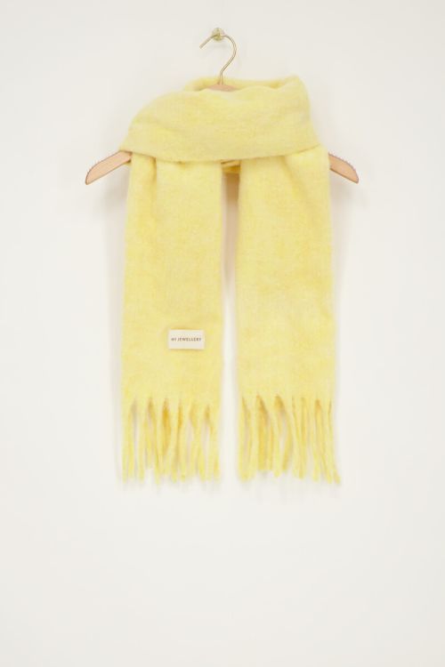 Yellow scarf with fringing | My Jewellery