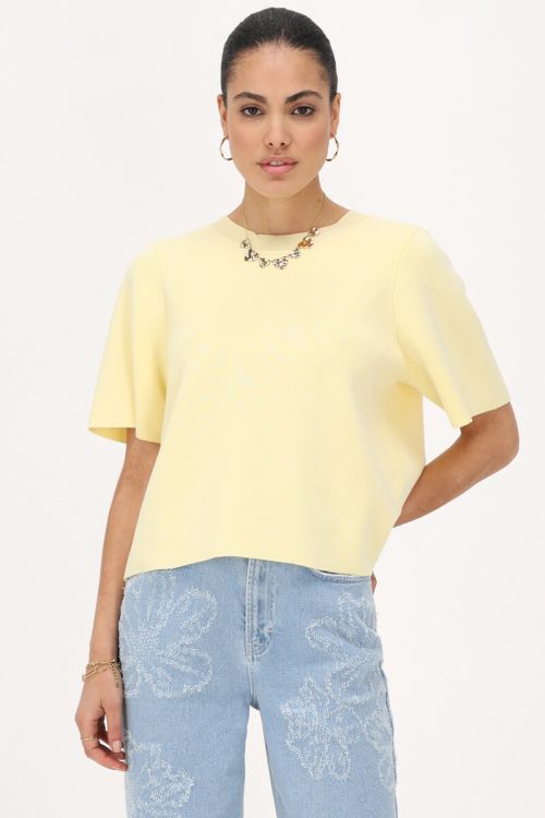 Yellow top with short sleeves & bows | My Jewellery