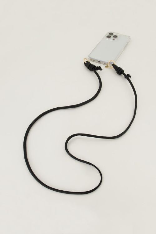 Zwart telefoonkoord | My Jewellery