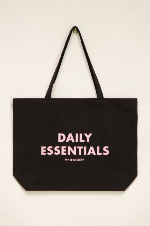 Black tote bag My Jewellery quote