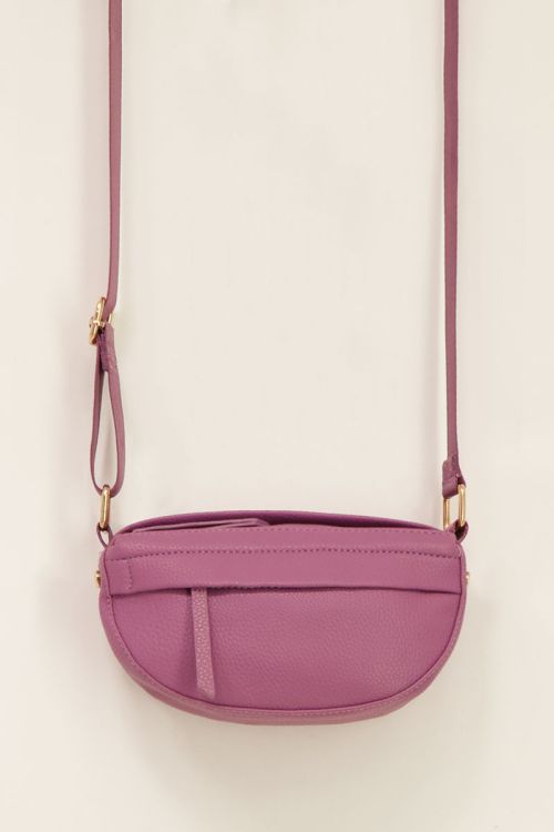 Purple cross body bag with extra compartment | My Jewellery