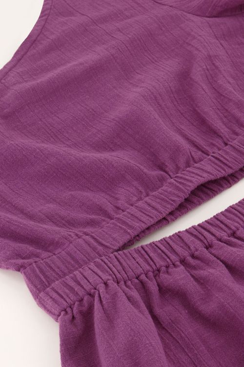 Purple one-shoulder dress with cut-out | My Jewellery