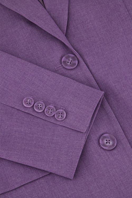 Purple oversized blazer with pockets & buttons | My Jewellery
