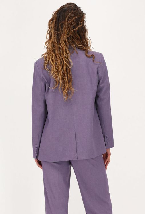 Purple oversized blazer with pockets & buttons | My Jewellery