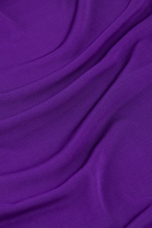 Purple shimmery off-shoulder top with draping | My Jewellery