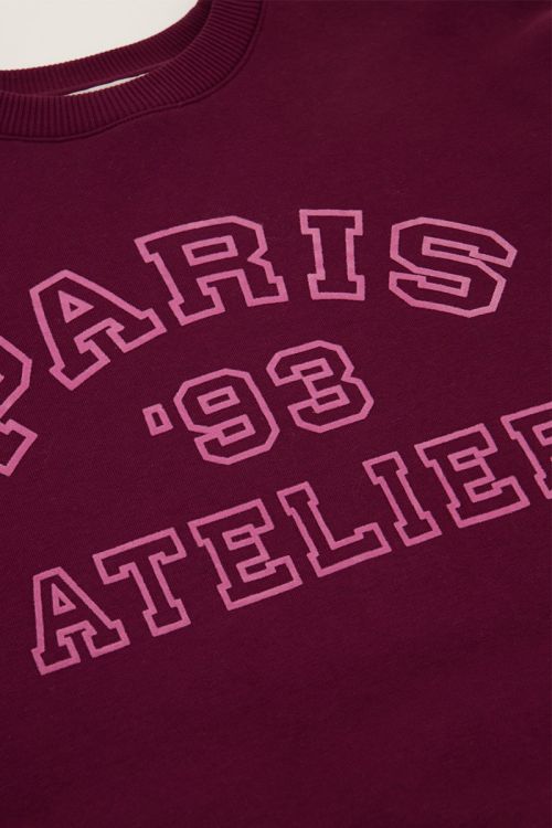 Purple sweatshirt "Paris 93 atelier" | My Jewellery