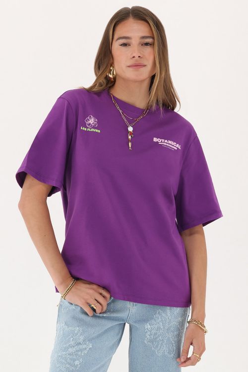 Purple T-shirt "Botanical" | My Jewellery