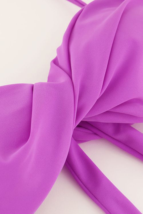 Purple twisted front bikini top | My Jewellery
