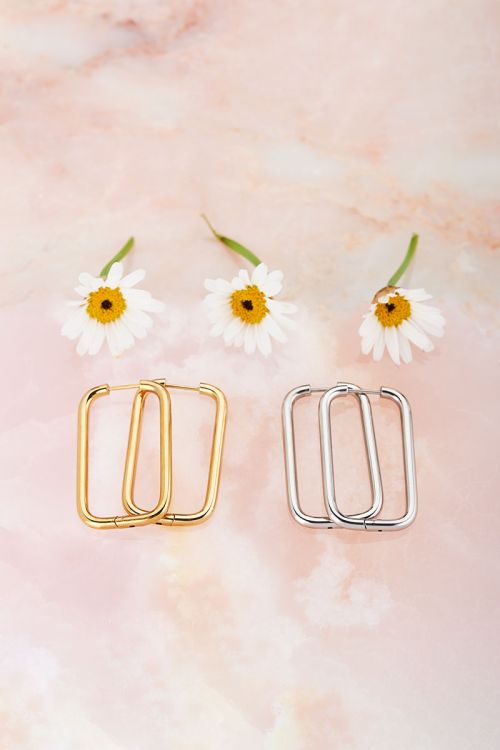 Rechthoekige oorhangers groot | My Jewellery 