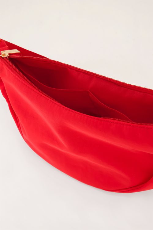 Red crossbody bag 