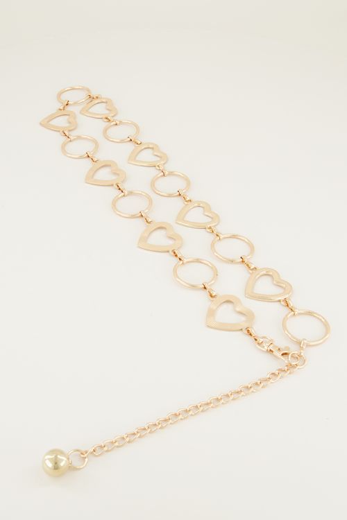 Kettingriem hartjes & rondjes | Ketting riem My Jewellery