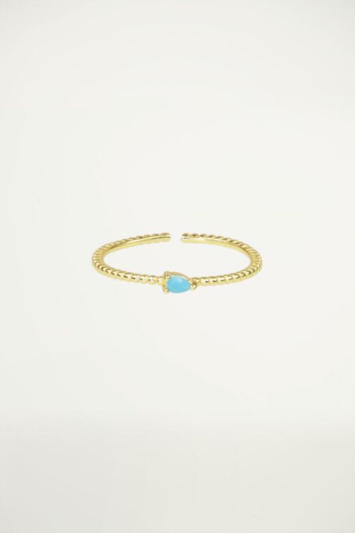 Ring blue stone, ring with stone
