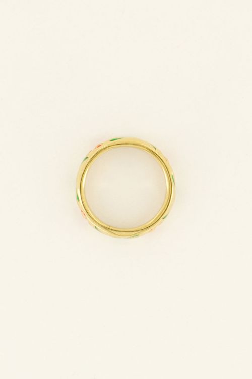 Casa fiore ring met rode bloemen | My Jewellery