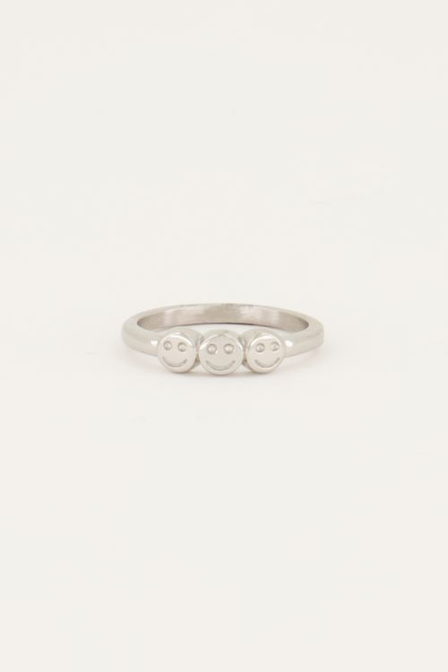 Ring met drie smileys