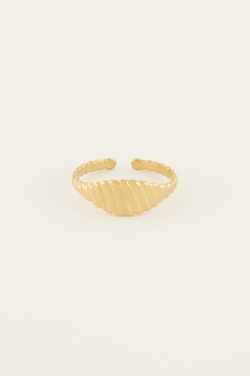 Ring met geribbeld effect | My Jewellery