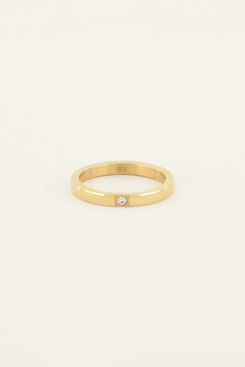 Ring met transparante steen | My Jewellery