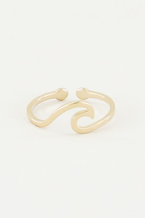 Ring met golfje, minimalistische ring