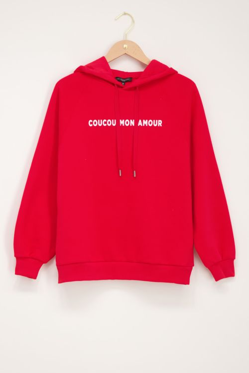 Red Au Revoir Hoodie | craft-ivf.com