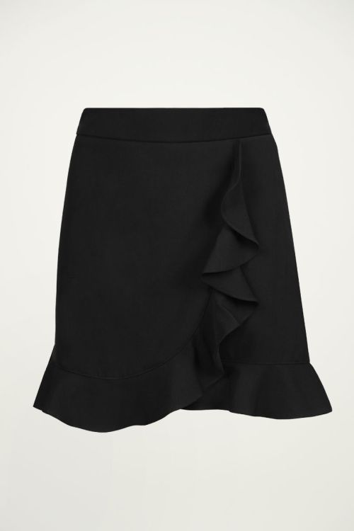 Zwart rokje met ruffles