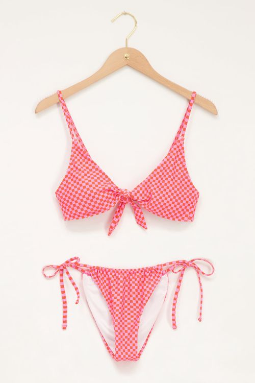 Vorige Derbevilletest Sherlock Holmes Roze bikini set met ruitjes | My Jewellery