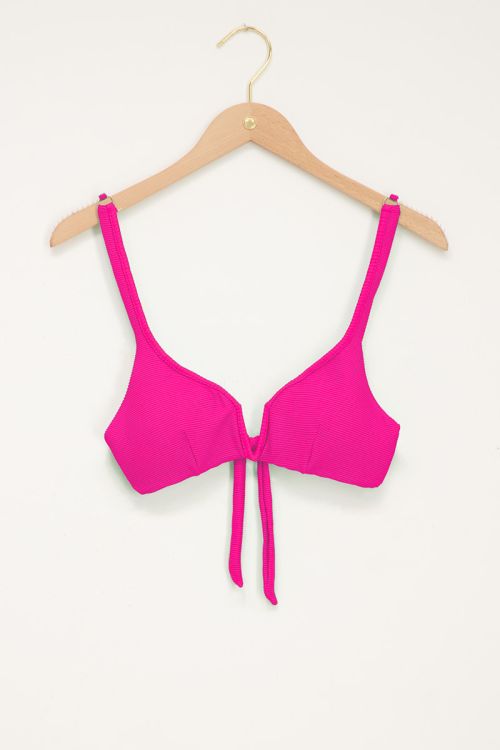 weerstand Tact etiquette Roze bikini top met V shape | My Jewellery