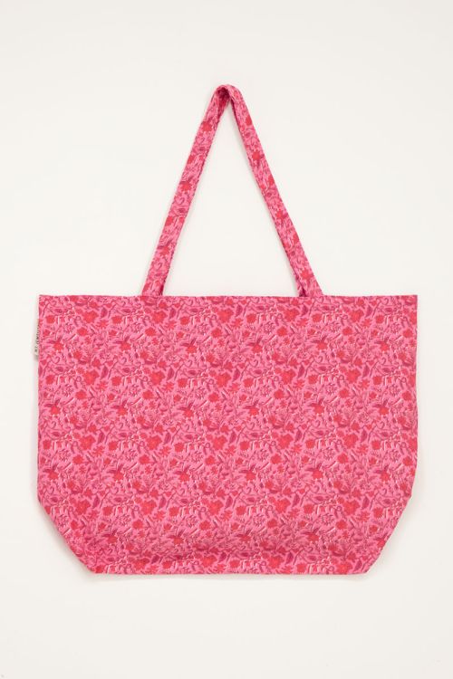 Pink floral print tote bag | Bag | My Jewellery