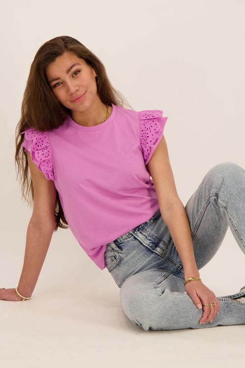 Roze top met volants | My Jewellery