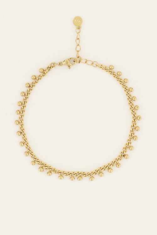 Schakelarmband met bolletjes